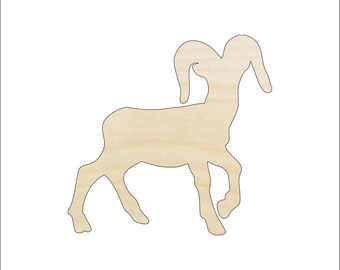Goat - Laser Cut Out Unfinished Wood Craft Shape SHP28 Goat - Laser Cut Out Unfinished Wood Craft Shape SHP28