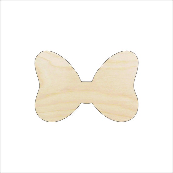 Bow - Laser Cut Out Unfinished Wood Craft Shape CLT5 Bow - Laser Cut Out Unfinished Wood Craft Shape CLT5