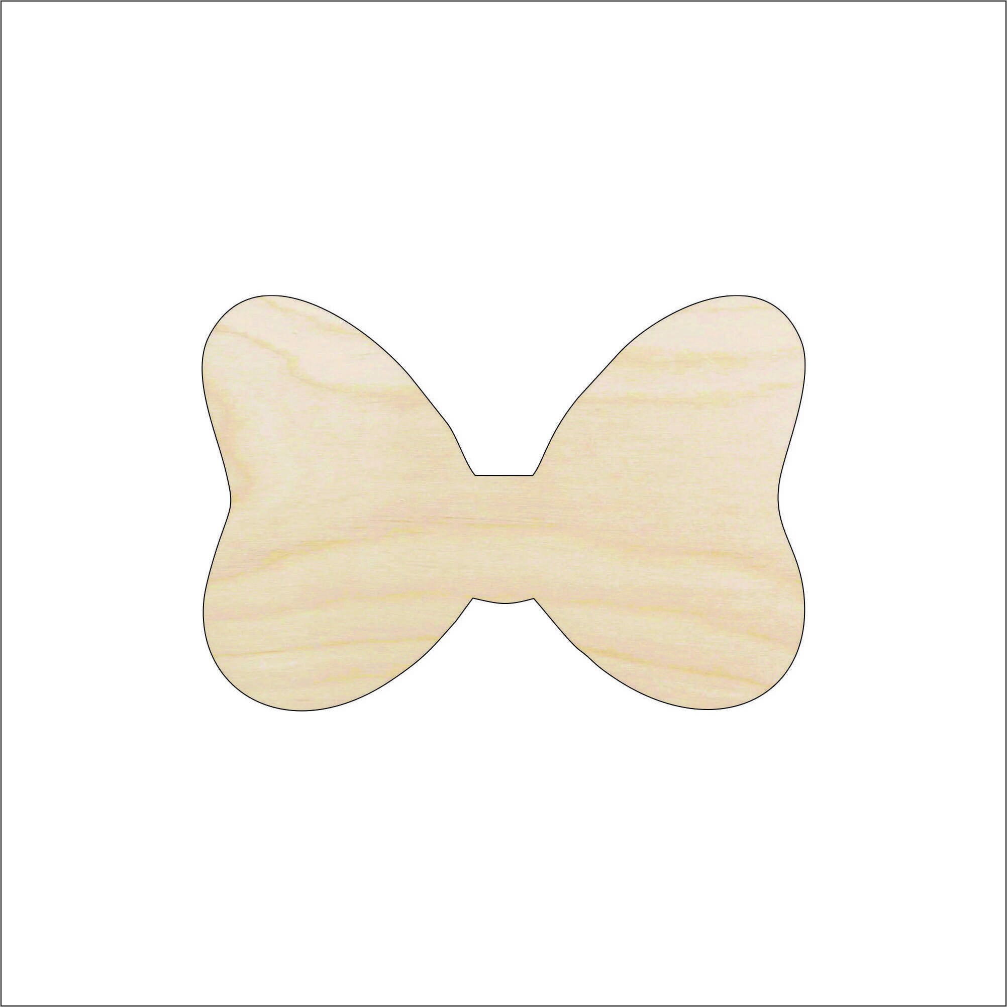 Bow - Laser Cut Out Unfinished Wood Craft Shape DSY118 Bow - Laser Cut Out Unfinished Wood Craft Shape DSY118