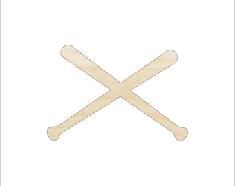 Sport Baseball Bat - Laser Cut Out Unfinished Wood Craft Shape SPT132 Sport Baseball Bat - Laser Cut Out Unfinished Wood Craft Shape SPT132