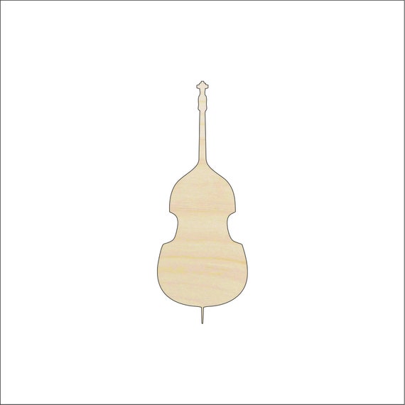 Music Cello - Laser Cut Out Unfinished Wood Craft Shape MSC45 Music Cello - Laser Cut Out Unfinished Wood Craft Shape MSC45