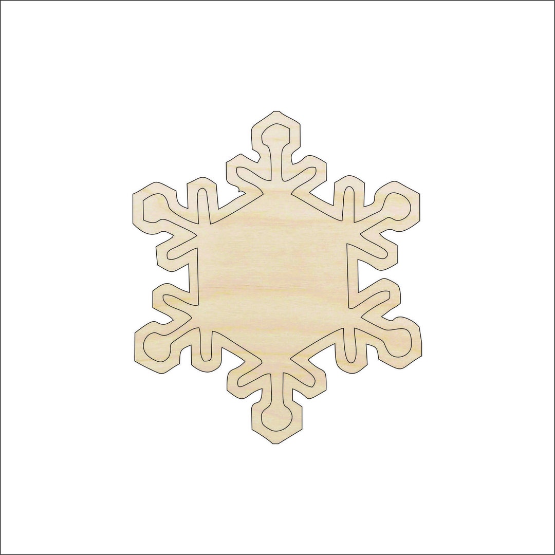Snowflake - Laser Cut Out Unfinished Wood Craft Shape SNW41 Snowflake - Laser Cut Out Unfinished Wood Craft Shape SNW41