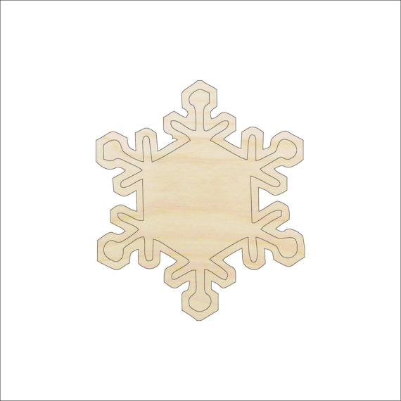 Snowflake - Laser Cut Out Unfinished Wood Craft Shape SNW41 Snowflake - Laser Cut Out Unfinished Wood Craft Shape SNW41