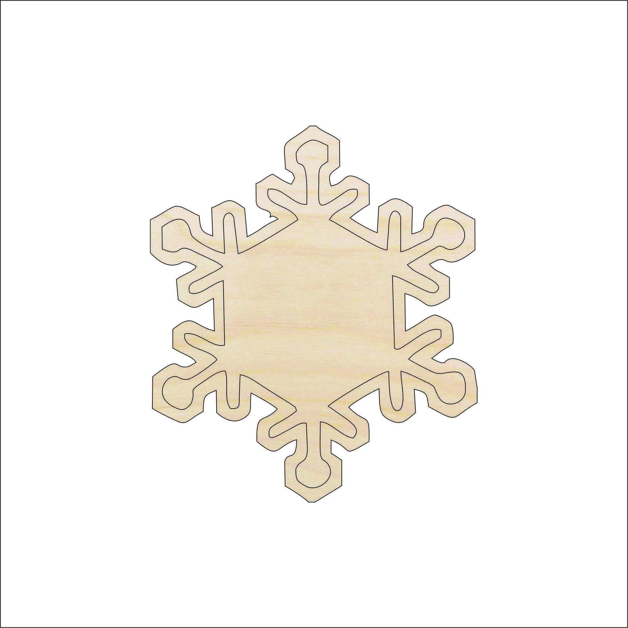 Snowflake - Laser Cut Out Unfinished Wood Craft Shape SNW41 Snowflake - Laser Cut Out Unfinished Wood Craft Shape SNW41