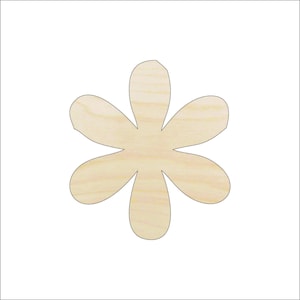 Flower - Laser Cut Out Unfinished Wood Craft Shape FLR64 Flower - Laser Cut Out Unfinished Wood Craft Shape FLR64