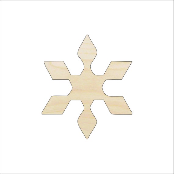 Snowflake - Laser Cut Out Unfinished Wood Craft Shape SNW18 Snowflake - Laser Cut Out Unfinished Wood Craft Shape SNW18
