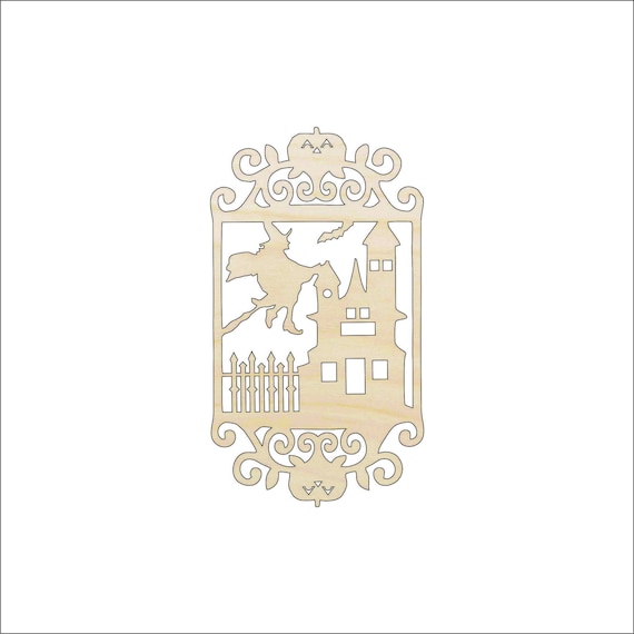 Design Witch - Laser Cut Out Unfinished Wood Craft Shape FAL79 Design Witch - Laser Cut Out Unfinished Wood Craft Shape FAL79