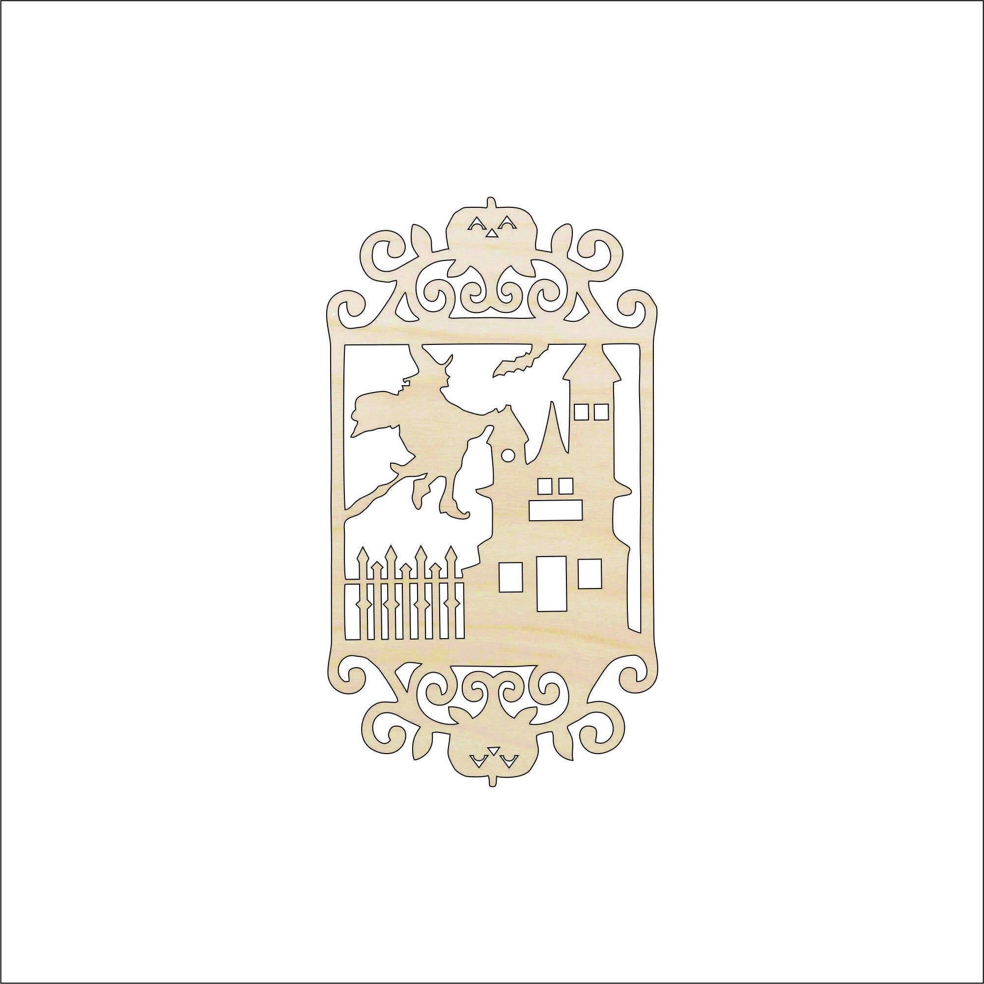 Design Witch - Laser Cut Out Unfinished Wood Craft Shape FAL79 Design Witch - Laser Cut Out Unfinished Wood Craft Shape FAL79