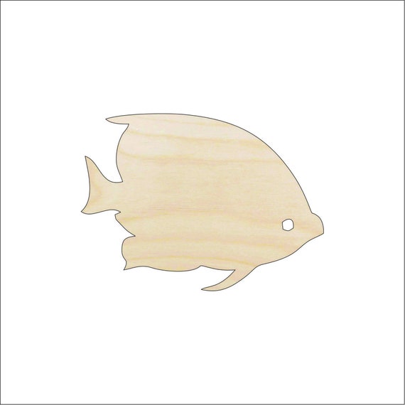 Fish - Laser Cut Out Unfinished Wood Craft Shape FSH35 Fish - Laser Cut Out Unfinished Wood Craft Shape FSH35