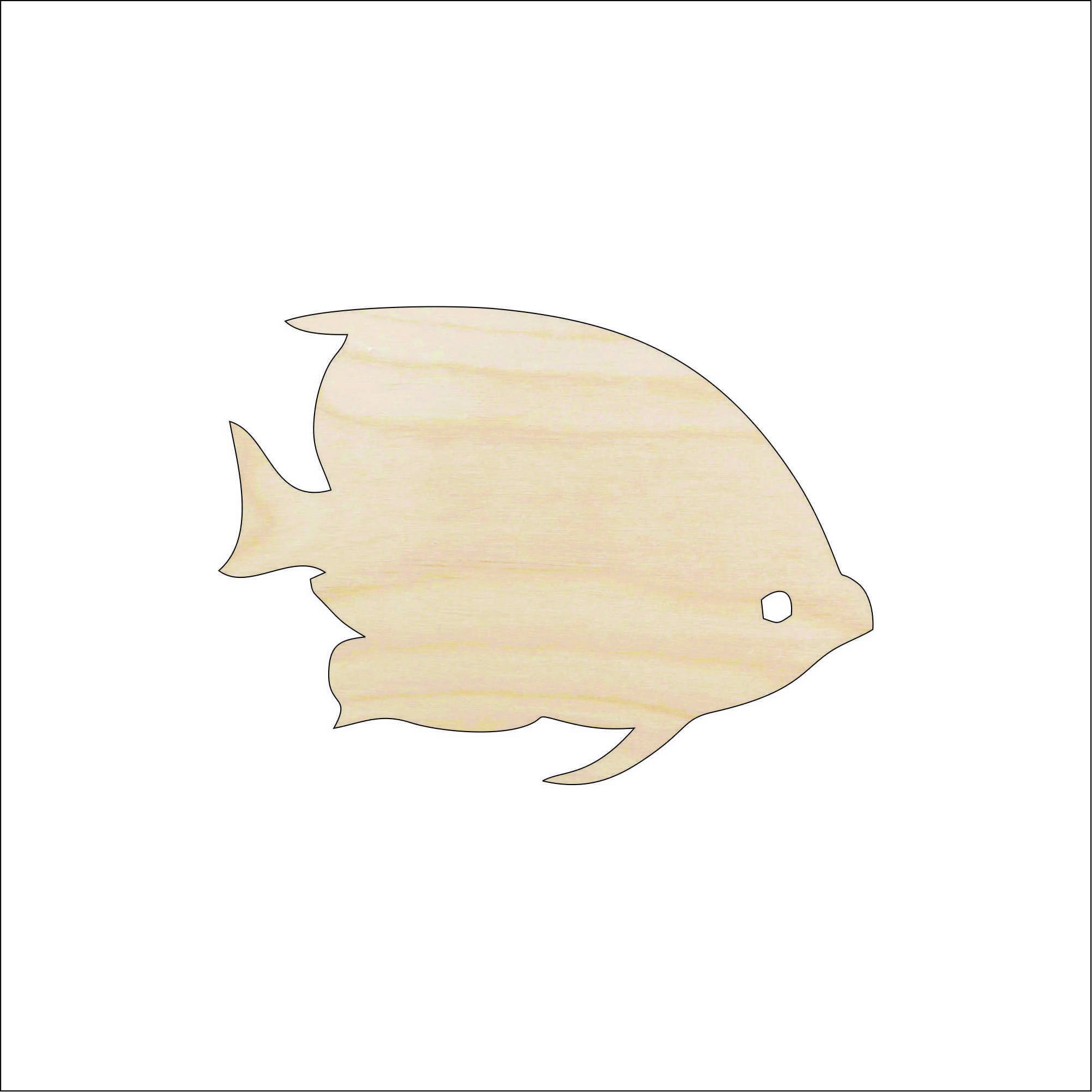 Fish - Laser Cut Out Unfinished Wood Craft Shape FSH35 Fish - Laser Cut Out Unfinished Wood Craft Shape FSH35