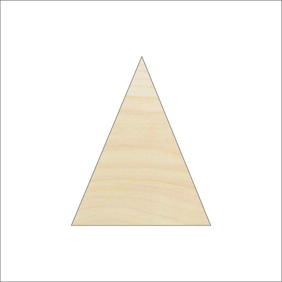 Triangle - Laser Cut Out Unfinished Wood Craft Shape BSC12 Triangle - Laser Cut Out Unfinished Wood Craft Shape BSC12