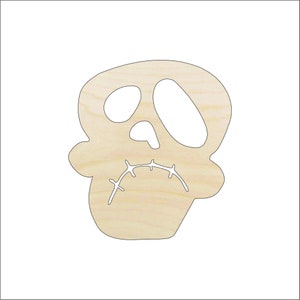Skull - Laser Cut Out Unfinished Wood Craft Shape SKL26 Skull - Laser Cut Out Unfinished Wood Craft Shape SKL26