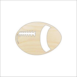 Sport Football - Laser Cut Out Unfinished Wood Craft Shape SPT119 Sport Football - Laser Cut Out Unfinished Wood Craft Shape SPT119