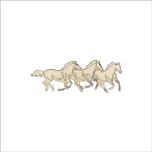 Horse - Laser Cut Out Unfinished Wood Craft Shape HRS73 Horse - Laser Cut Out Unfinished Wood Craft Shape HRS73