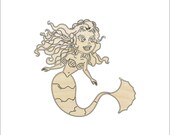 Mermaid - Laser Cut Out Unfinished Wood Craft Shape SEA20 Mermaid - Laser Cut Out Unfinished Wood Craft Shape SEA20