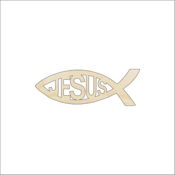 Fish Religious - Laser Cut Out Unfinished Wood Craft Shape REL86 Fish Religious - Laser Cut Out Unfinished Wood Craft Shape REL86