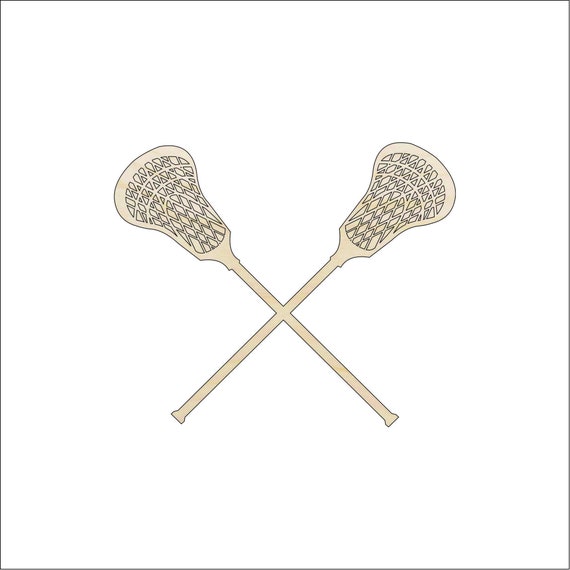 Sport Lacrosse - Laser Cut Out Unfinished Wood Craft Shape SPT196 Sport Lacrosse - Laser Cut Out Unfinished Wood Craft Shape SPT196