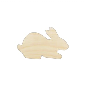 Bunny - Laser Cut Out Unfinished Wood Craft Shape BNY27 Bunny - Laser Cut Out Unfinished Wood Craft Shape BNY27