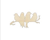 Bird - Laser Cut Out Unfinished Wood Craft Shape BRD137 Bird - Laser Cut Out Unfinished Wood Craft Shape BRD137