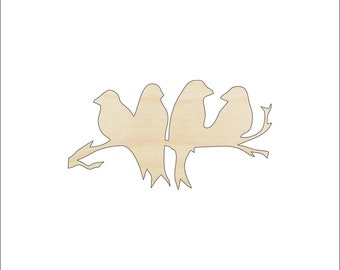 Bird - Laser Cut Out Unfinished Wood Craft Shape BRD137 Bird - Laser Cut Out Unfinished Wood Craft Shape BRD137