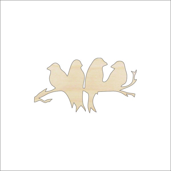 Bird - Laser Cut Out Unfinished Wood Shape Craft Supply BRD137