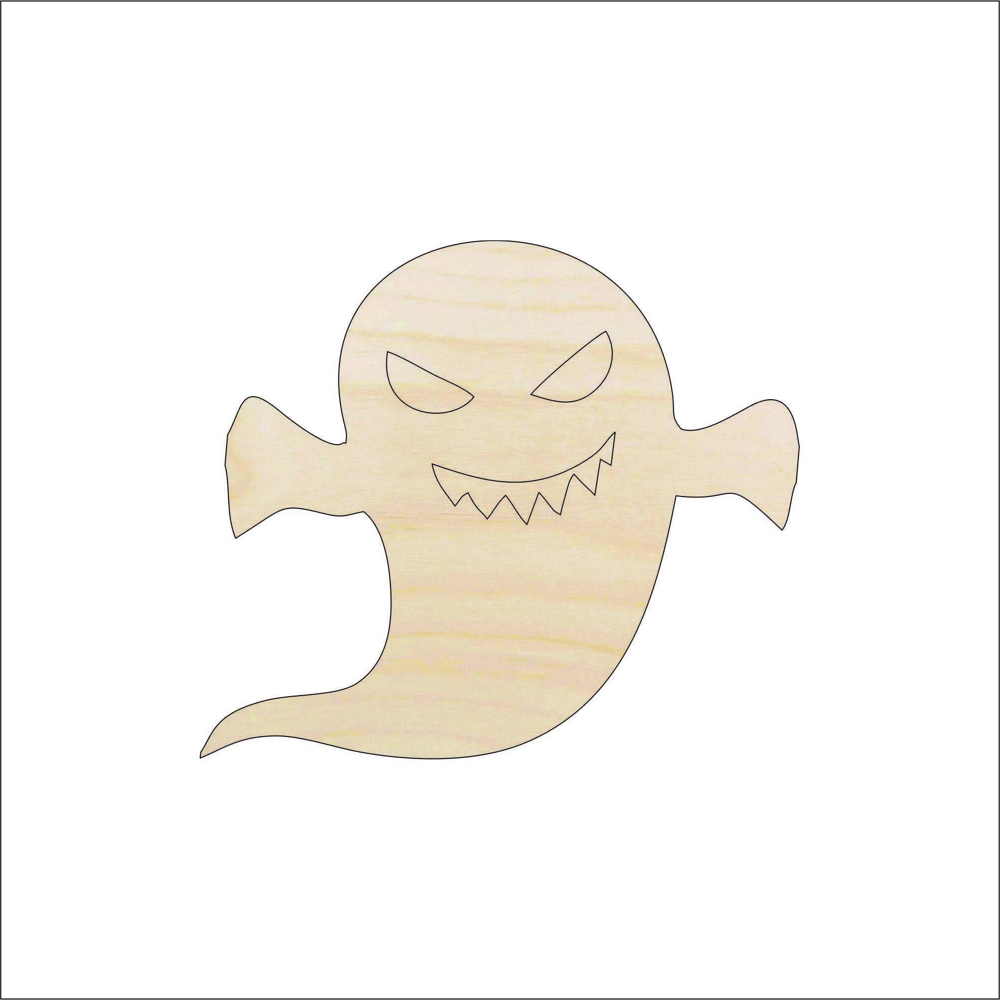 Ghost - Laser Cut Out Unfinished Wood Craft Shape FAL175 Ghost - Laser Cut Out Unfinished Wood Craft Shape FAL175