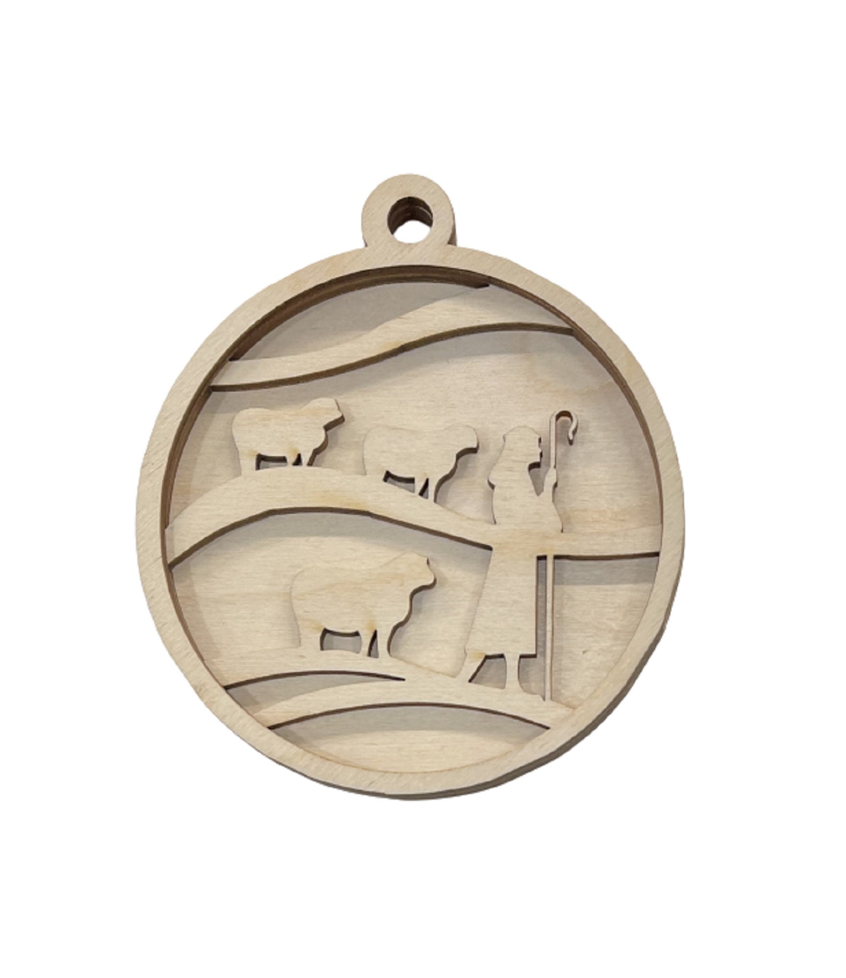 3D Ornament Nativity 3 Pieces Laser Cut Out Unfinished ORN22 3D Ornament Nativity 3 Pieces Laser Cut Out Unfinished ORN22