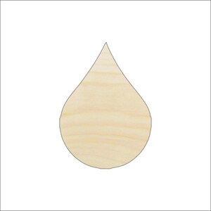 Sky Raindrop - Laser Cut Out Unfinished Wood Craft Shape SKY2 Sky Raindrop - Laser Cut Out Unfinished Wood Craft Shape SKY2