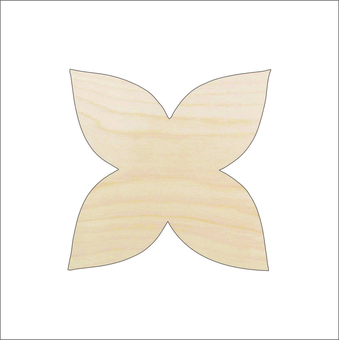 Flower - Laser Cut Out Unfinished Wood Craft Shape FLR23 Flower - Laser Cut Out Unfinished Wood Craft Shape FLR23