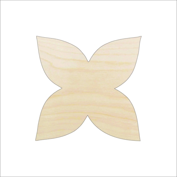 Flower - Laser Cut Out Unfinished Wood Craft Shape FLR23 Flower - Laser Cut Out Unfinished Wood Craft Shape FLR23