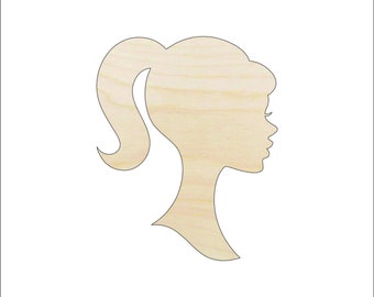 People Girl - Suministro para manualidades con forma de madera sin terminar cortada con láser TOY8