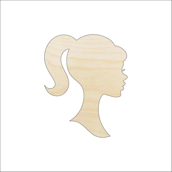 People Girl - Laser Cut Out Unfinished Wood Shape Craft Supply TOY8