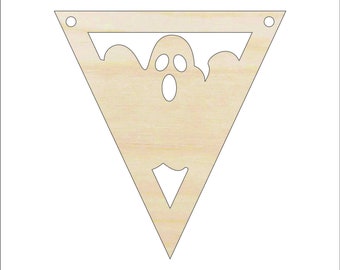 Banner Ghost - Laser Cut Out Unfinished Wood Shape FAL291 Banner Ghost - Laser Cut Out Unfinished Wood Shape FAL291