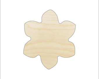 Flower - Laser Cut Out Unfinished Wood Craft Shape FLR35 Flower - Laser Cut Out Unfinished Wood Craft Shape FLR35