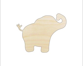 Elephant - Laser Cut Out Unfinished Wood Craft Shape ELE43 Elephant - Laser Cut Out Unfinished Wood Craft Shape ELE43