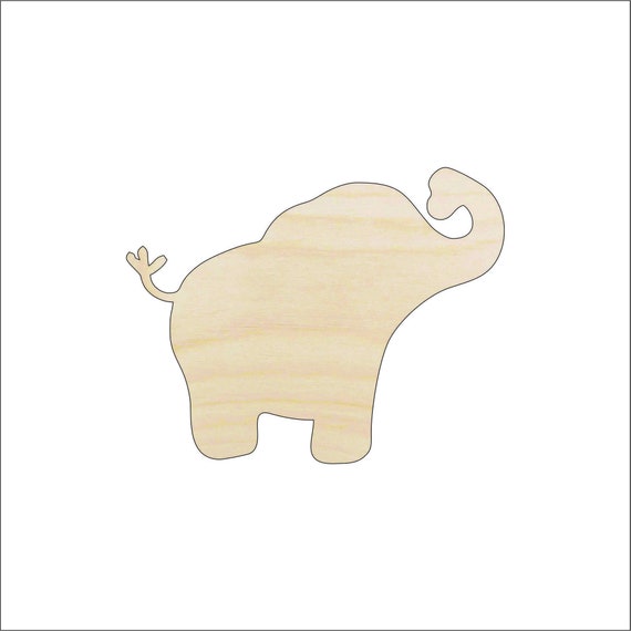 Elephant - Laser Cut Out Unfinished Wood Craft Shape ELE43 Elephant - Laser Cut Out Unfinished Wood Craft Shape ELE43