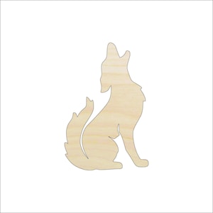 Coyote - Laser Cut Out Unfinished Wood Craft Shape ANML125 Coyote - Laser Cut Out Unfinished Wood Craft Shape ANML125