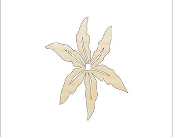 Flower - Laser Cut Out Unfinished Wood Craft Shape FLR40 Flower - Laser Cut Out Unfinished Wood Craft Shape FLR40