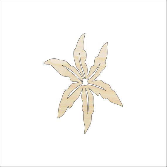 Flower - Laser Cut Out Unfinished Wood Craft Shape FLR40 Flower - Laser Cut Out Unfinished Wood Craft Shape FLR40