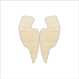 Wing - Laser Cut Out Unfinished Wood Craft Shape WNG3 Wing - Laser Cut Out Unfinished Wood Craft Shape WNG3