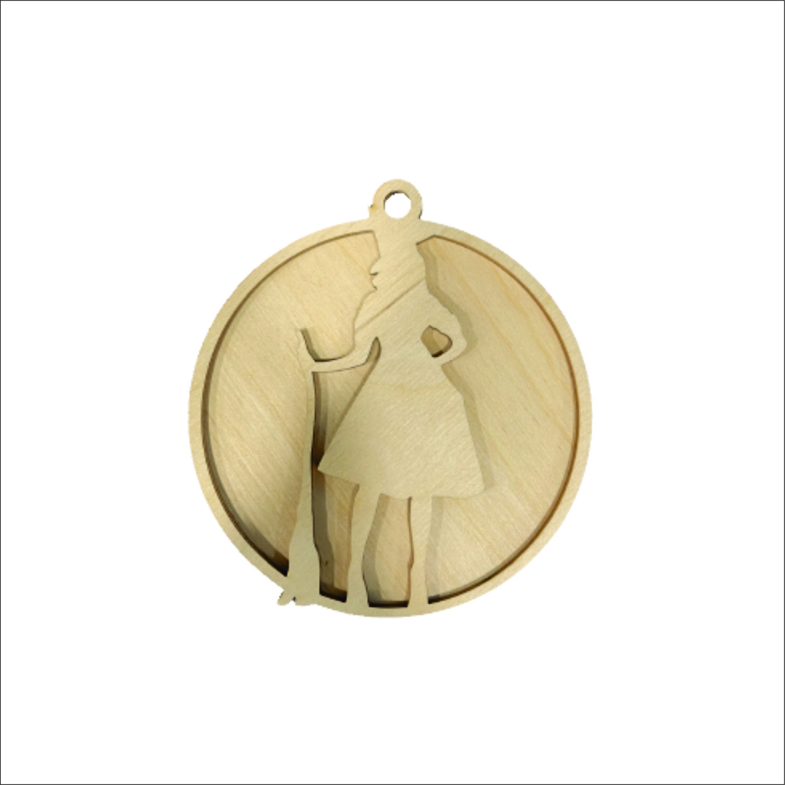 3D Ornament Witch 3 Pieces Laser Cut Out Unfinished ORN313 3D Ornament Witch 3 Pieces Laser Cut Out Unfinished ORN313