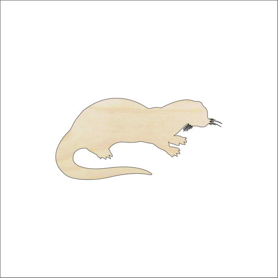 Otter - Laser Cut Out Unfinished Wood Craft Shape ANML81 Otter - Laser Cut Out Unfinished Wood Craft Shape ANML81