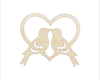 Bird - Laser Cut Out Unfinished Wood Craft Shape VAL4 Bird - Laser Cut Out Unfinished Wood Craft Shape VAL4