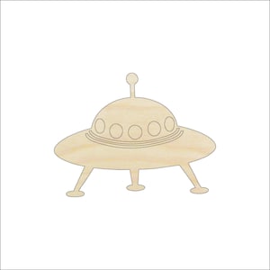 Space UFO - Laser Cut Out Unfinished Wood Craft Shape SPC58 Space UFO - Laser Cut Out Unfinished Wood Craft Shape SPC58