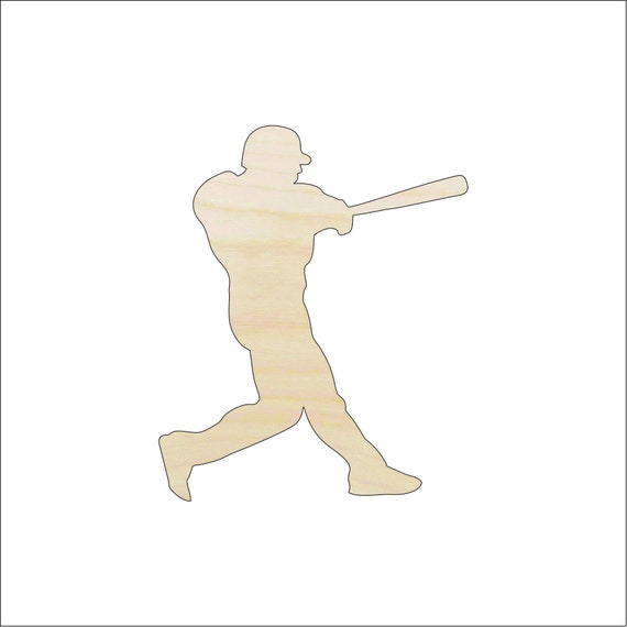 Sport Baseball Player - Laser Cut Out Unfinished Wood Craft Shape SPT662 Sport Baseball Player - Laser Cut Out Unfinished Wood Craft Shape SPT662