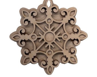 3D Ornament Cat 4 Pieces Laser Cut Out Unfinished ORN141 3D Ornament Cat 4 Pieces Laser Cut Out Unfinished ORN141