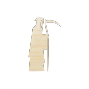 Monster Grim Reaper - Laser Cut Out Unfinished Wood Craft Shape FAL42 Monster Grim Reaper - Laser Cut Out Unfinished Wood Craft Shape FAL42