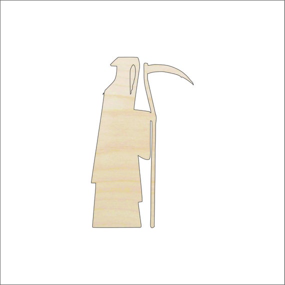 Monster Grim Reaper - Laser Cut Out Unfinished Wood Craft Shape FAL42 Monster Grim Reaper - Laser Cut Out Unfinished Wood Craft Shape FAL42