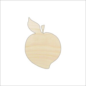 Food Peach - Laser Cut Out Unfinished Wood Craft Shape FOD119 Food Peach - Laser Cut Out Unfinished Wood Craft Shape FOD119