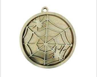 3D Ornament Spider 3 Pieces Laser Cut Out Unfinished ORN316 3D Ornament Spider 3 Pieces Laser Cut Out Unfinished ORN316